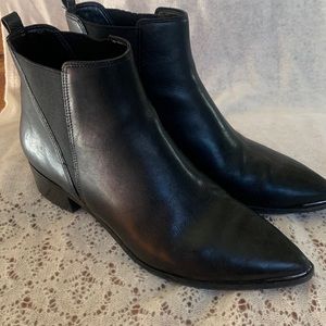 black Chelsea boots